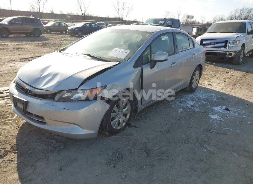 Photo 2 of 2012 Honda Civic SDN LX (VIN 19XFB2F50CE005990)