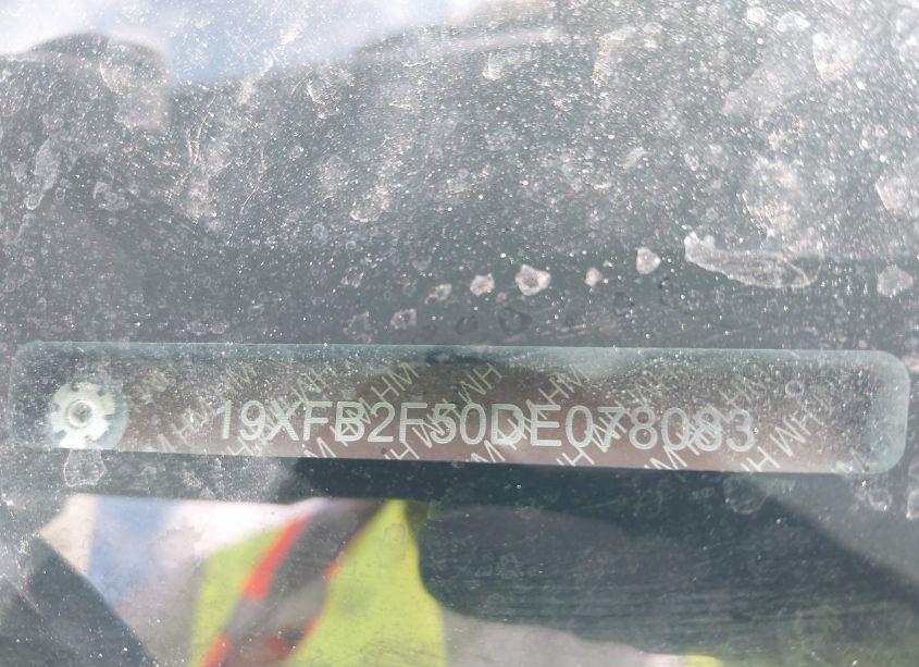 Photo 9 of 2013 Honda Civic LX (VIN 19XFB2F50DE078083)