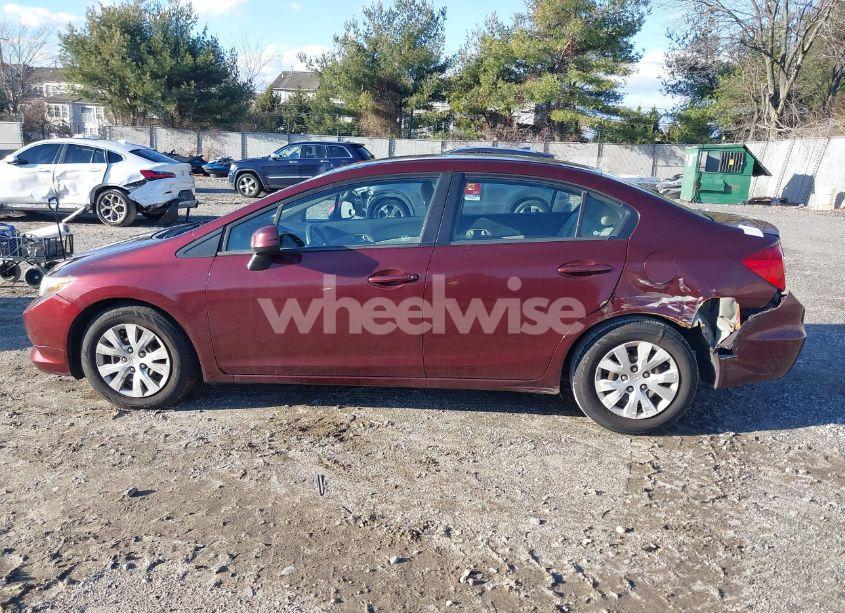 Photo 14 of 2012 Honda Civic SDN LX (VIN 19XFB2F51CE385406)