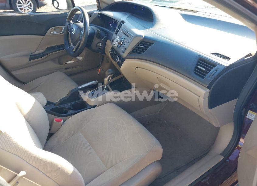 Photo 5 of 2012 Honda Civic SDN LX (VIN 19XFB2F51CE385406)