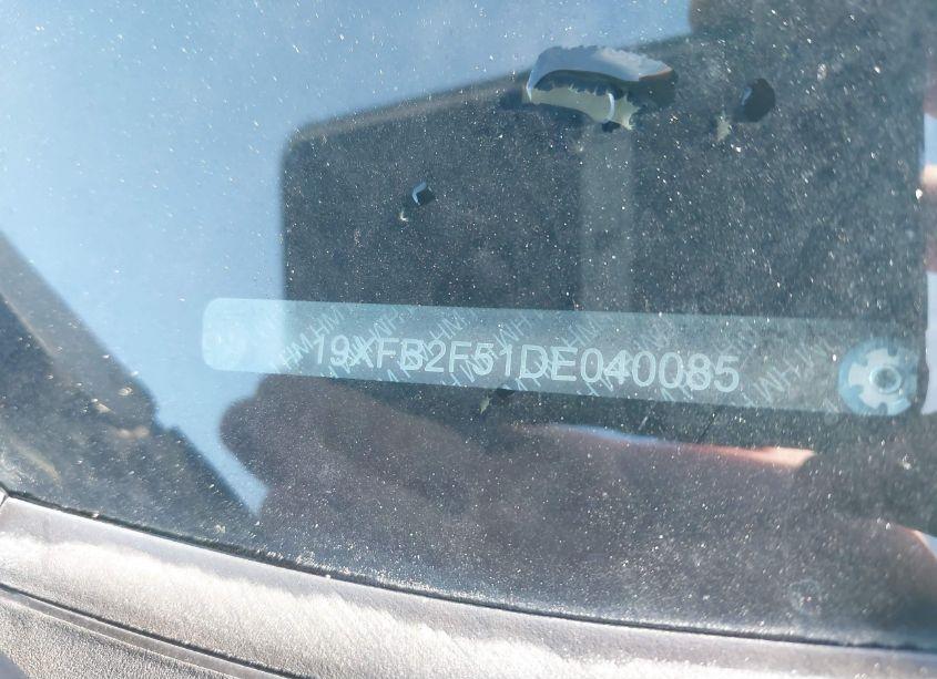 Photo 9 of 2013 Honda Civic LX (VIN 19XFB2F51DE040085)