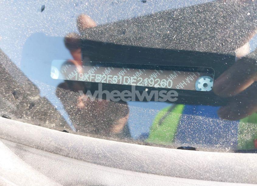 Photo 9 of 2013 Honda Civic LX (VIN 19XFB2F51DE219260)