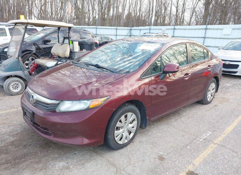 Photo 2 of 2012 Honda Civic LX (VIN 19XFB2F52CE022581)