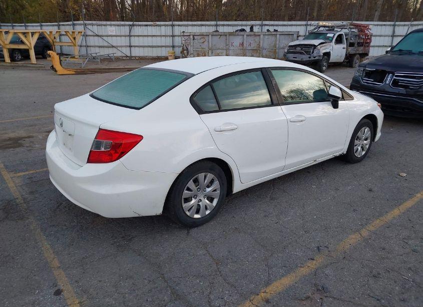 Photo 4 of 2012 Honda Civic SDN LX (VIN 19XFB2F52CE091402)