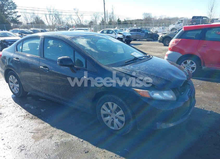 2012 Honda Civic SDN LX (VIN 19XFB2F52CE334416) main photo
