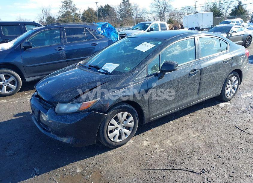 Photo 2 of 2012 Honda Civic SDN LX (VIN 19XFB2F52CE334416)