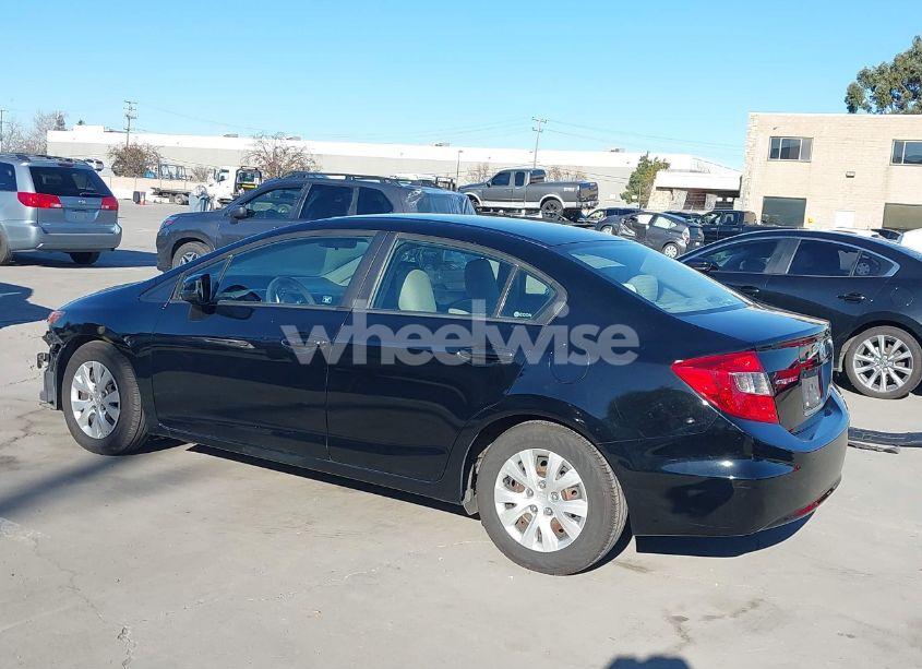 Photo 3 of 2012 Honda Civic SDN LX (VIN 19XFB2F52CE360837)