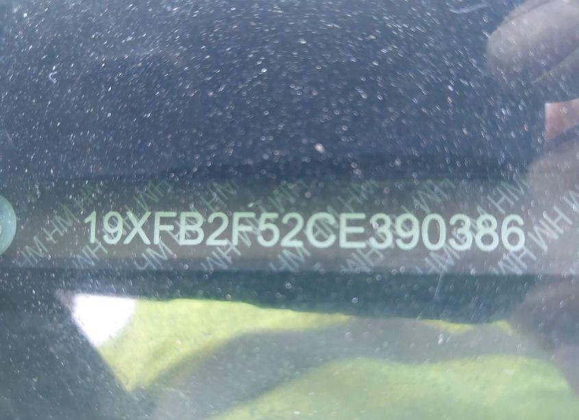 Photo 9 of 2012 Honda Civic LX (VIN 19XFB2F52CE390386)