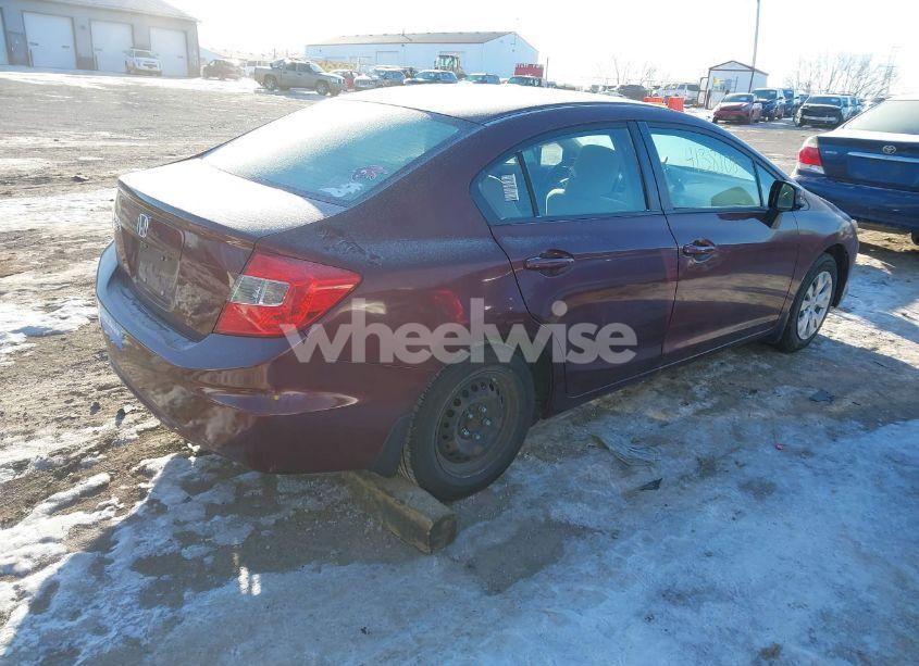 Photo 4 of 2012 Honda Civic SDN LX (VIN 19XFB2F53CE064340)