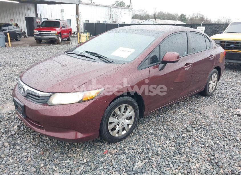 Photo 2 of 2012 Honda Civic LX (VIN 19XFB2F53CE099394)