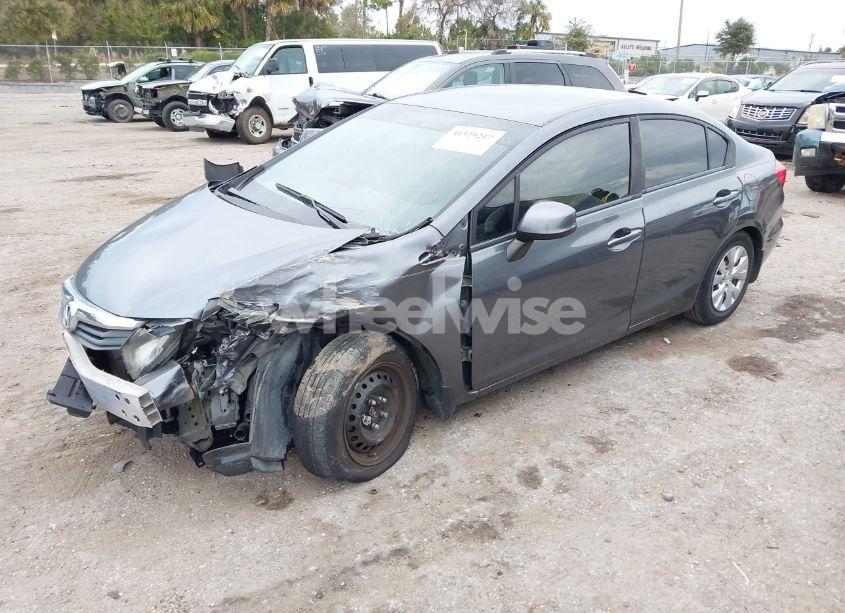 Photo 2 of 2012 Honda Civic SDN LX (VIN 19XFB2F53CE104125)