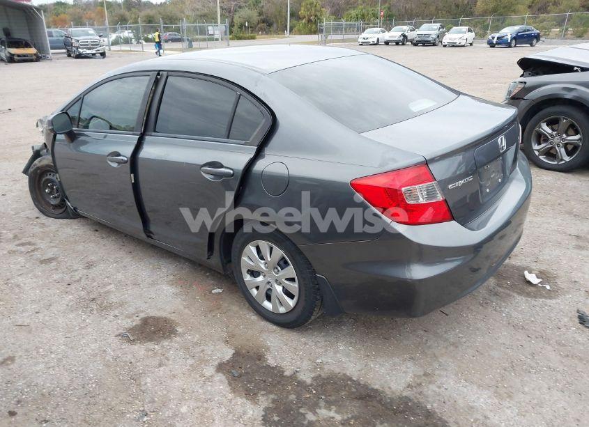 Photo 3 of 2012 Honda Civic SDN LX (VIN 19XFB2F53CE104125)