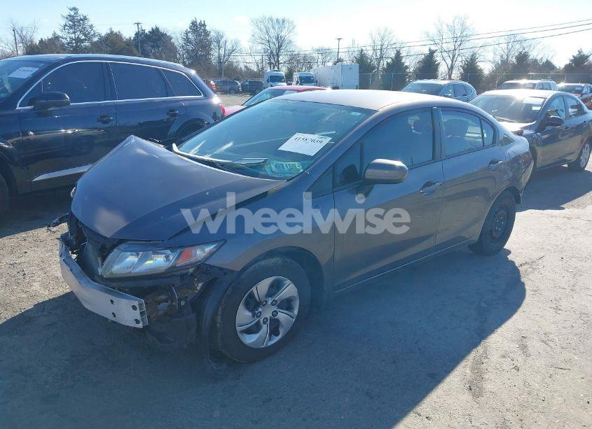 Photo 2 of 2014 Honda Civic LX (VIN 19XFB2F53EE076846)