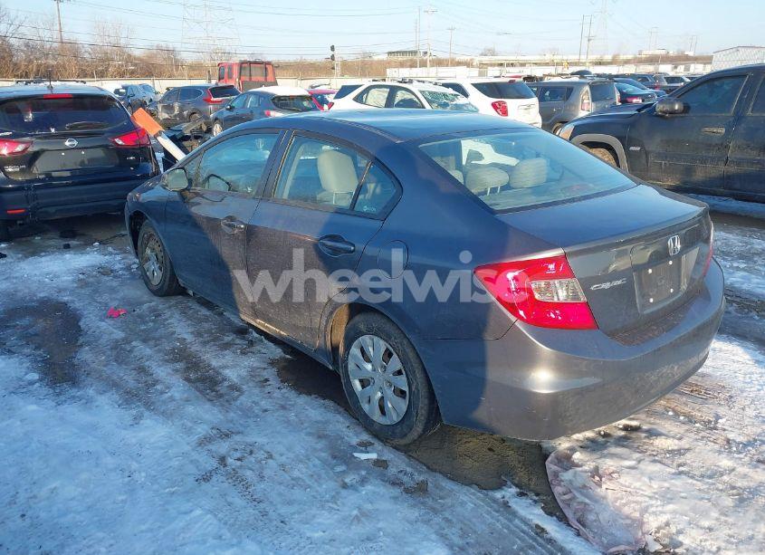 Photo 3 of 2012 Honda Civic SDN LX (VIN 19XFB2F54CE033095)