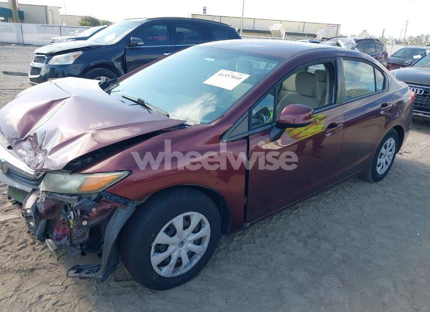 Photo 2 of 2012 Honda Civic LX (VIN 19XFB2F54CE037583)