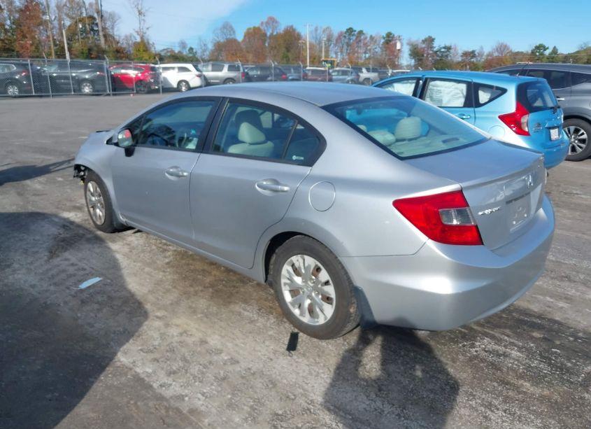 Photo 3 of 2012 Honda Civic LX (VIN 19XFB2F54CE043447)