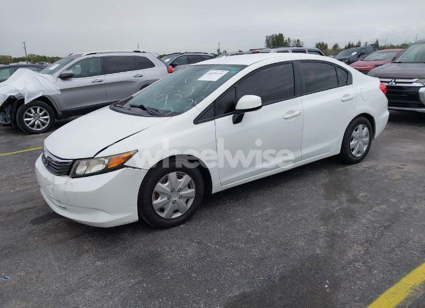 Photo 2 of 2012 Honda Civic LX (VIN 19XFB2F54CE089327)