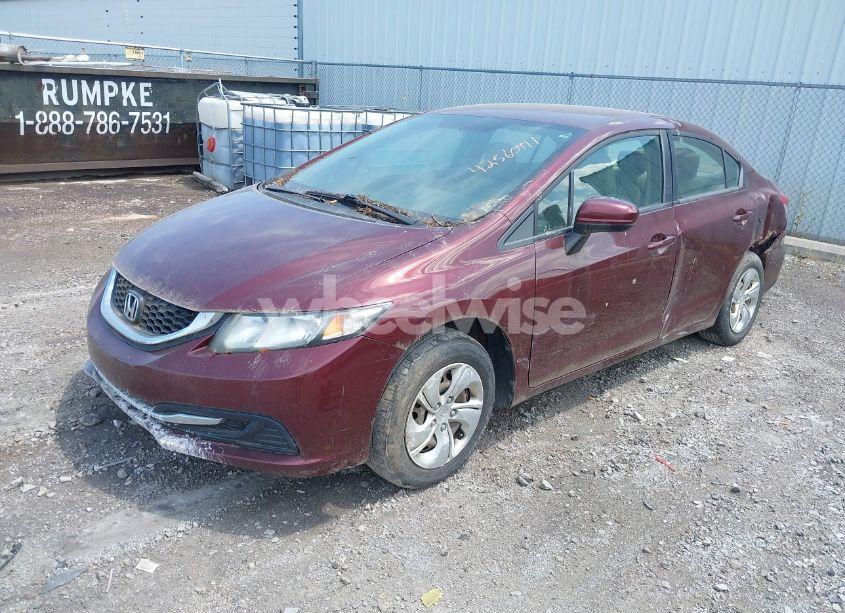 Photo 2 of 2014 Honda Civic LX (VIN 19XFB2F54EE070649)