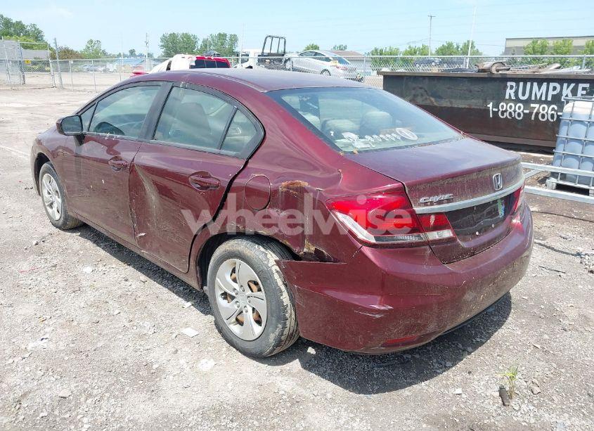 Photo 3 of 2014 Honda Civic LX (VIN 19XFB2F54EE070649)