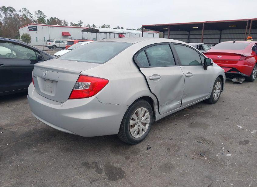 Photo 4 of 2012 Honda Civic SDN LX (VIN 19XFB2F55CE058216)