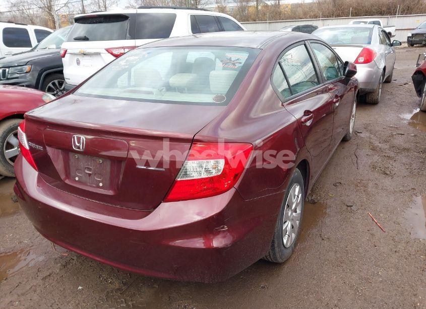 Photo 4 of 2012 Honda Civic LX (VIN 19XFB2F55CE101386)