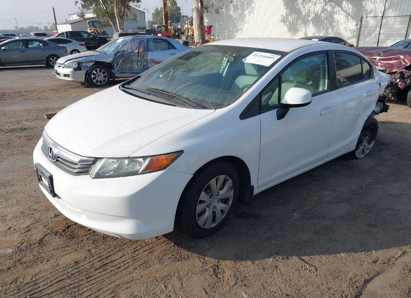 Photo 2 of 2012 Honda Civic SDN LX (VIN 19XFB2F55CE342705)
