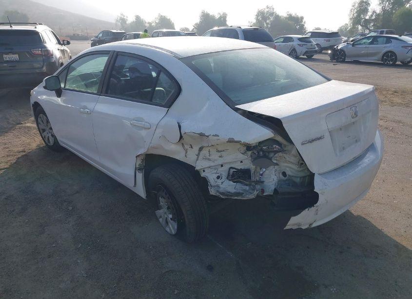 Photo 3 of 2012 Honda Civic SDN LX (VIN 19XFB2F55CE342705)