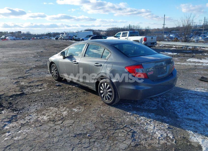 Photo 3 of 2012 Honda Civic SDN LX (VIN 19XFB2F55CE351694)