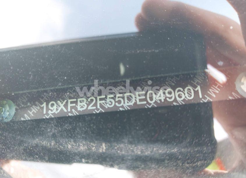 Photo 9 of 2013 Honda Civic LX (VIN 19XFB2F55DE049601)