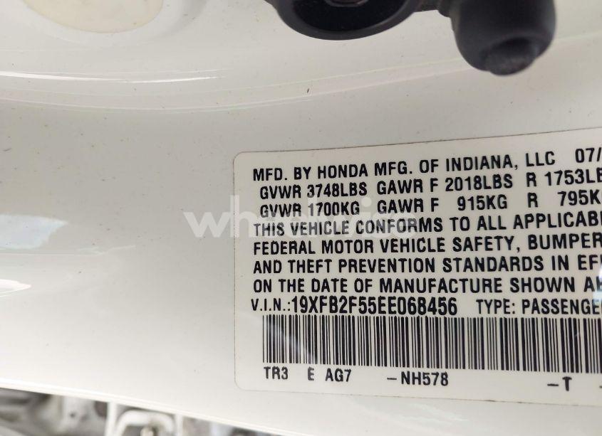 Photo 9 of 2014 Honda Civic LX (VIN 19XFB2F55EE068456)