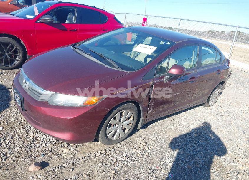 Photo 2 of 2012 Honda Civic SDN LX (VIN 19XFB2F56CE055082)