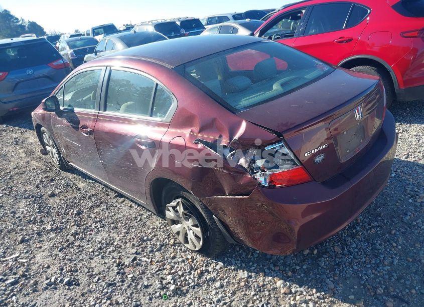 Photo 3 of 2012 Honda Civic SDN LX (VIN 19XFB2F56CE055082)