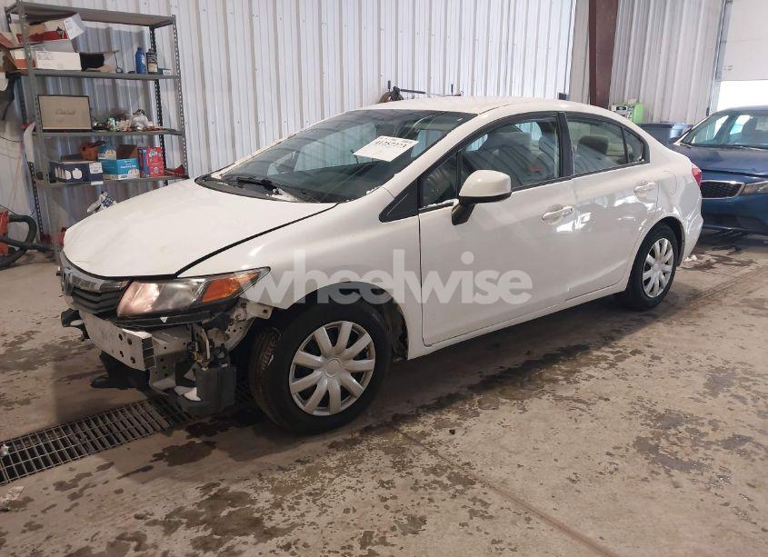 Photo 2 of 2012 Honda Civic SDN LX (VIN 19XFB2F56CE349338)