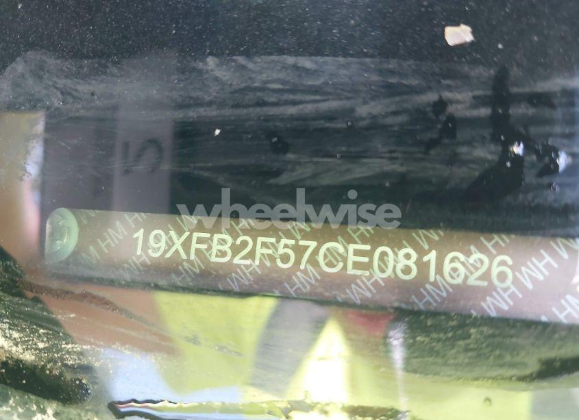 Photo 9 of 2012 Honda Civic LX (VIN 19XFB2F57CE081626)