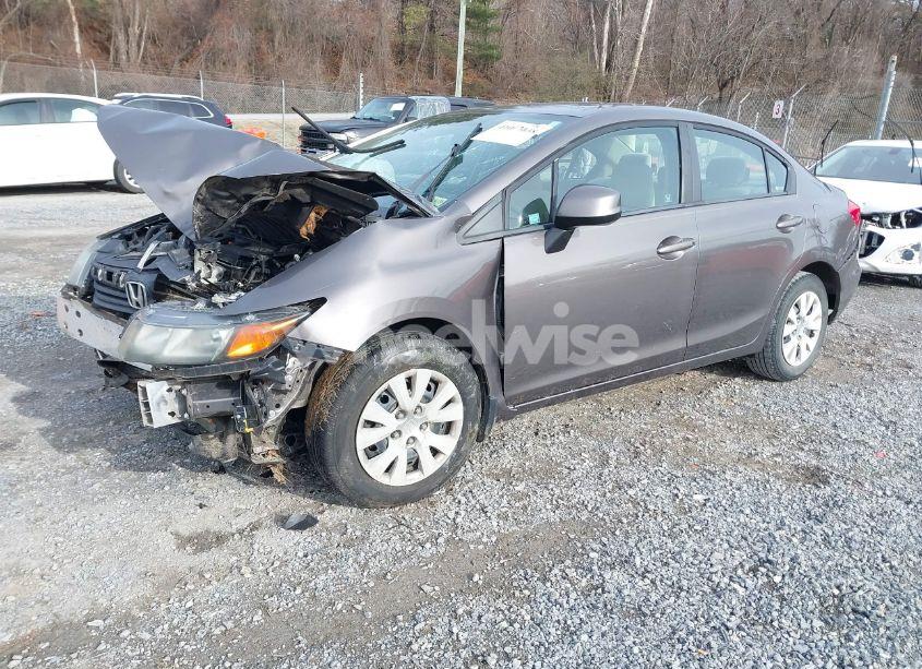 Photo 2 of 2012 Honda Civic SDN LX (VIN 19XFB2F57CE100532)