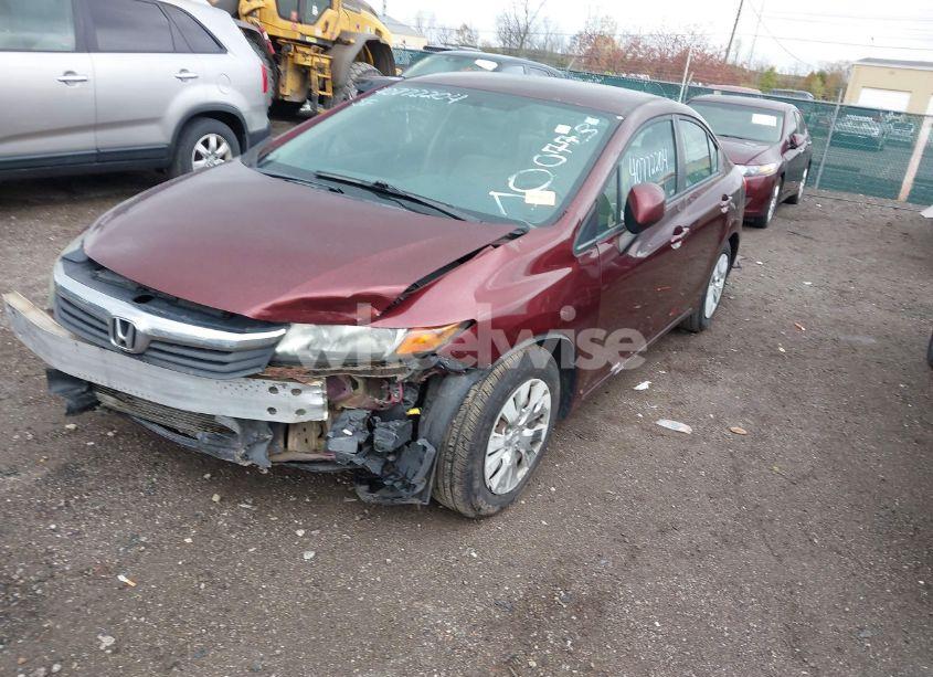 Photo 2 of 2012 Honda Civic LX (VIN 19XFB2F57CE100773)