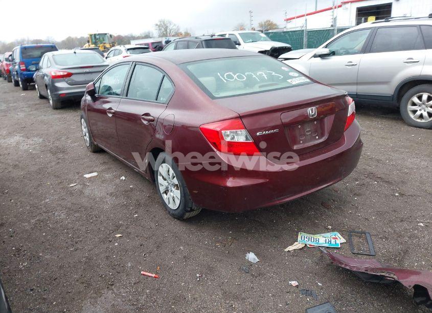 Photo 3 of 2012 Honda Civic LX (VIN 19XFB2F57CE100773)