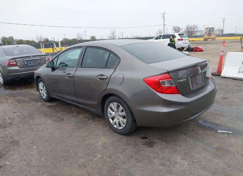 Photo 3 of 2012 Honda Civic SDN LX (VIN 19XFB2F57CE307020)