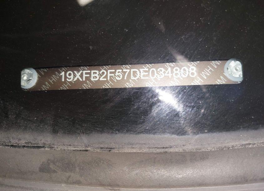 Photo 17 of 2013 Honda Civic LX (VIN 19XFB2F57DE034808)