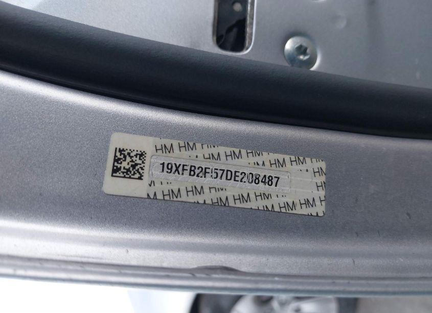 Photo 9 of 2013 Honda Civic LX (VIN 19XFB2F57DE208487)