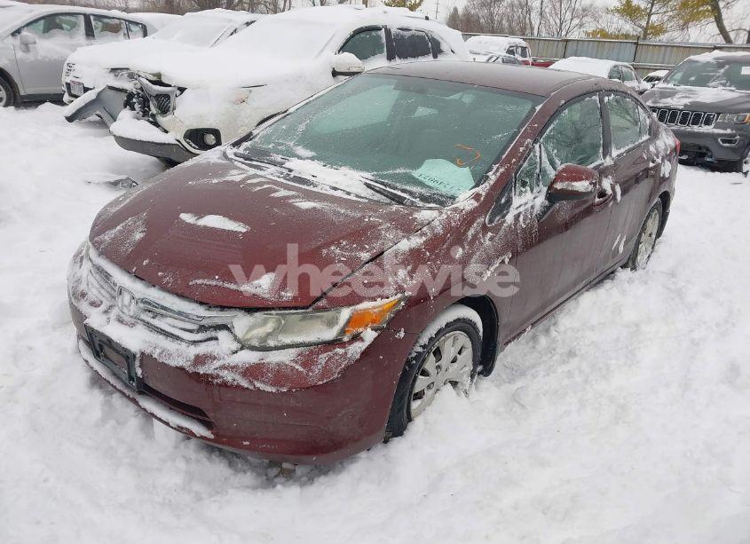 Photo 2 of 2012 Honda Civic SDN LX (VIN 19XFB2F59CE043721)