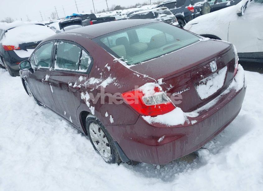 Photo 3 of 2012 Honda Civic SDN LX (VIN 19XFB2F59CE043721)