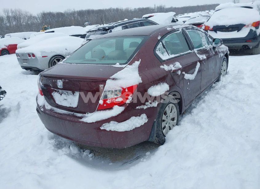 Photo 4 of 2012 Honda Civic SDN LX (VIN 19XFB2F59CE043721)