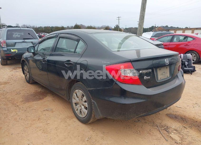 Photo 3 of 2012 Honda Civic SDN LX (VIN 19XFB2F59CE051608)