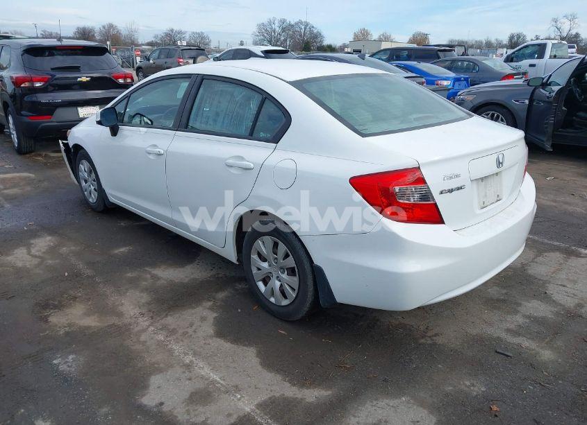 Photo 3 of 2012 Honda Civic SDN LX (VIN 19XFB2F59CE070076)