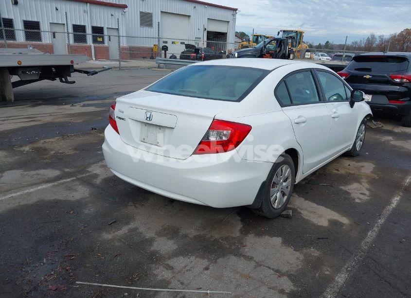 Photo 4 of 2012 Honda Civic SDN LX (VIN 19XFB2F59CE070076)
