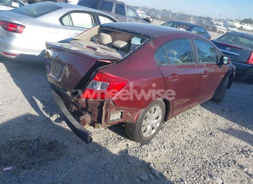 Photo 4 of 2012 Honda Civic LX (VIN 19XFB2F59CE074502)
