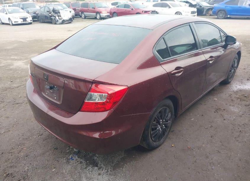 Photo 4 of 2012 Honda Civic SDN LX (VIN 19XFB2F59CE389557)