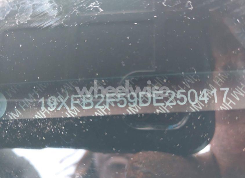 Photo 9 of 2013 Honda Civic LX (VIN 19XFB2F59DE250417)