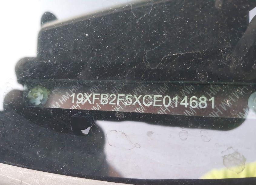 Photo 9 of 2012 Honda Civic LX (VIN 19XFB2F5XCE014681)